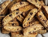 Almond Biscotti with Chocolate and Orange Peel